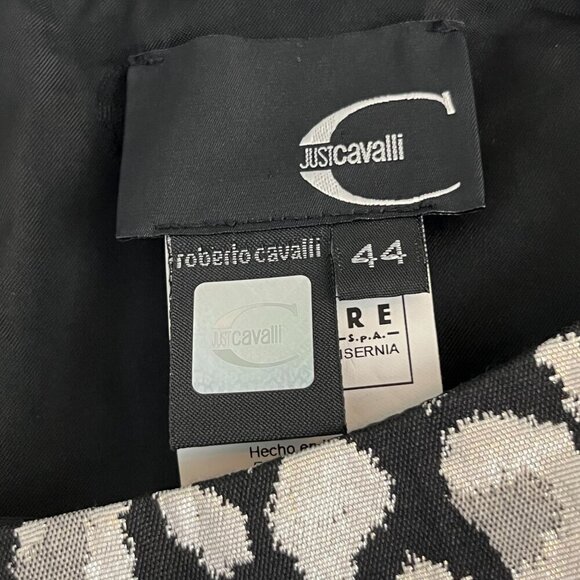 Just Cavalli Roberto Cavalli Metallic Leopard‎ Print Sleeveless Mini Dress 44 - Picture 5 of 11